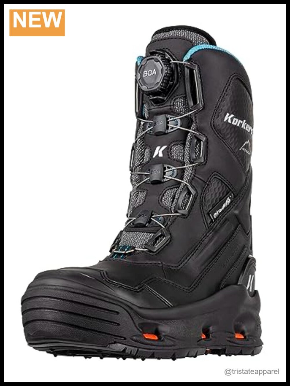 Korkers Women's Polar Vortex 1200g Insulated Mid Calf Snow Boots Waterproof